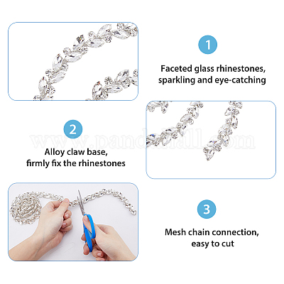 Стеклянный горный хрусталь ручной работы из бисера FIND-WH0161-66A-1