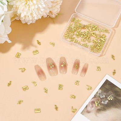 15 набор 5-х цветных кабошонов из сплава с символами нот DIY-OC0008-21-1