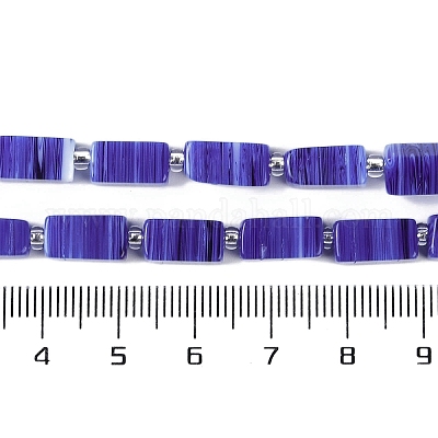 Бусы лэмпворк ручной работы LAMP-Q037-01A-06-1