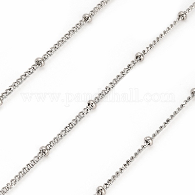 Цепи-сателлиты из нержавеющей стали 304 с ромбовидными бусинами CHS-G040-03P-1