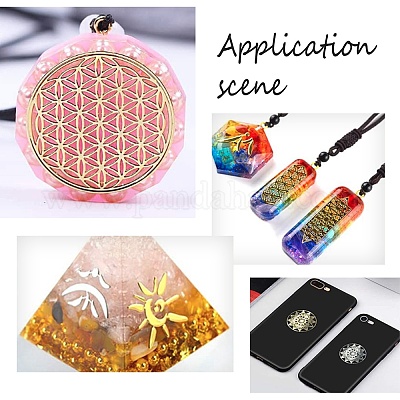 Самоклеющиеся латунные наклейки DIY-PH0004-26-1