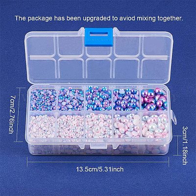 Акрил имитация жемчуга кабошоны PH-OACR-G008-01-1