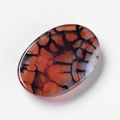 Естественный дракон вен кабошоны X-G-F296-07-25x35mm-1