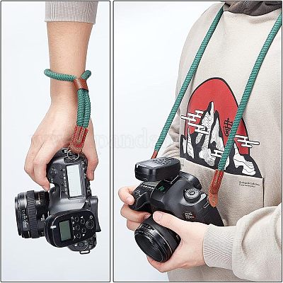 2 шт. 2 нейлоновых ремешка для камеры на шею и на запястье AJEW-NB0003-56B-1