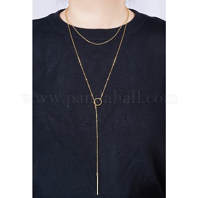 925 ожерелье лариат из стерлингового серебра JN645B-1