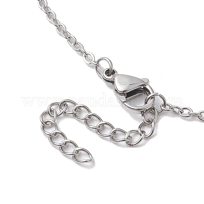 Не тускнеющий 3 шт. 3 размера из нержавеющей стали макраме мешочек пустой держатель камней для изготовления ожерелий NJEW-JN04825-1