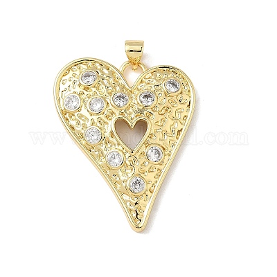 Латунные микро проложить кубического циркония подвески KK-L239-062G-01-1
