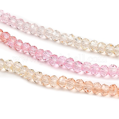 Прозрачные окрашенные стеклянные бусины X1-DGLA-A034-T1mm-A20-1