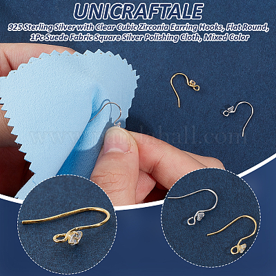 2 цвет 925 серьги из стерлингового серебра с прозрачными кубическими цирконами STER-UN0001-30-1
