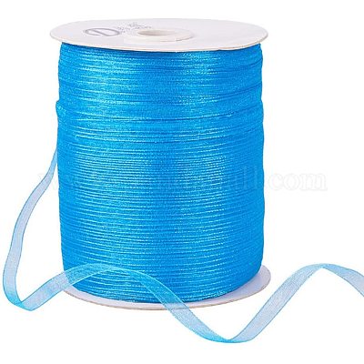 3 Yds,blue Ribbon,organza Ribbon,sheer Ribbon,ribbon for Crafts