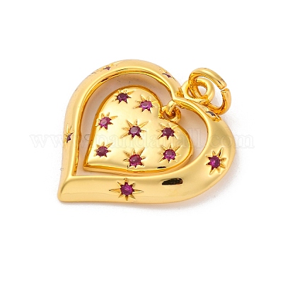 Латунные микро проложить кубического циркония подвески KK-U033-12G-02-1