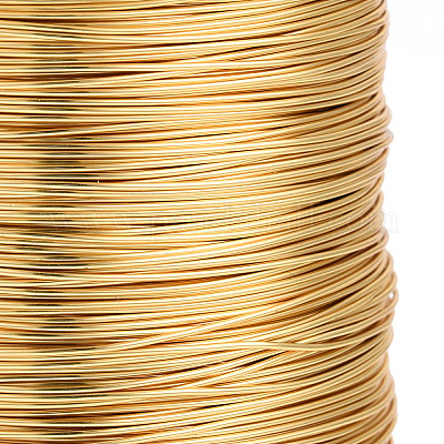 Copper Wire for Jewelry Making, Textured Round, Real 18K Gold