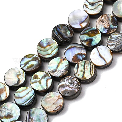 Природные пауа бусы нити BSHE-ZX006-09C-1