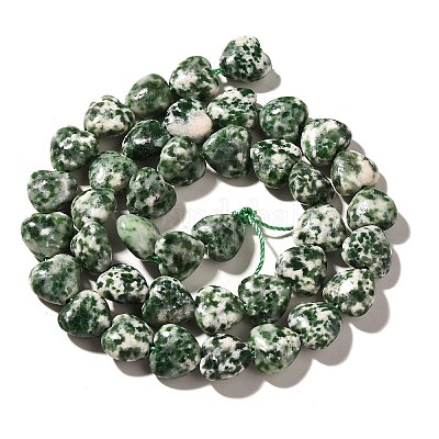 Натуральные зеленые пятна яшмовых нитей&nbsp;X-G-R190-10mm-68-1