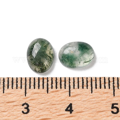 Cabochons en agate de mousse naturelle&nbsp;G-I359-01-1