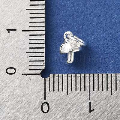 925 подвеска-гриб из стерлингового серебра с соединительными кольцами STER-H118-08S-1