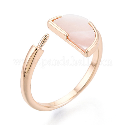 Полукруглая форма латунная оболочка манжета кольца настройки KK-T076-64G-1