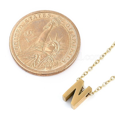 Ионное покрытие(ip) 304 нержавеющая сталь подвески ожерелья NJEW-R050-01G-14-1