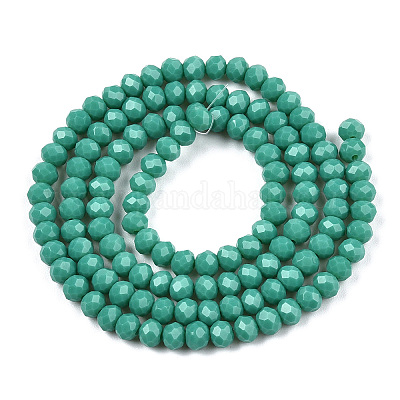 Непрозрачные сплошные цветные стеклянные бусины EGLA-A034-P4mm-D31-1