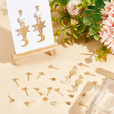 100 шт. фурнитура для сережек-гвоздиков из нержавеющей стали 304 STAS-BBC0004-73-1