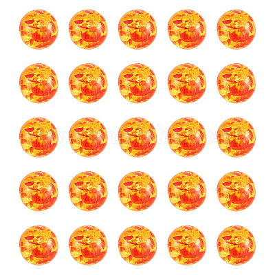 Смола имитация янтарных бусин CRES-TA0001-17-1