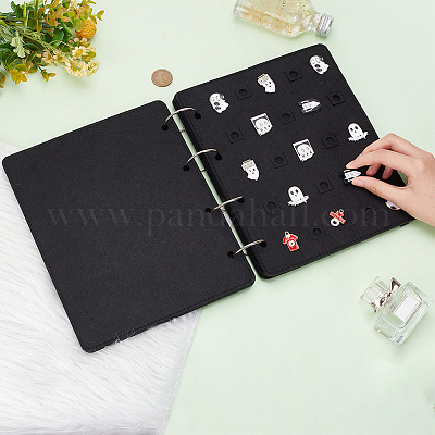 Wholesale 4 Sheets Felt Hair Clip Holder Foldable Book 