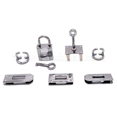 Наборы застежек для сумок из сплава&nbsp;FIND-WH0033-19P-1