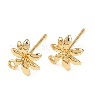 Латунные серьги X-KK-B137-13G-1