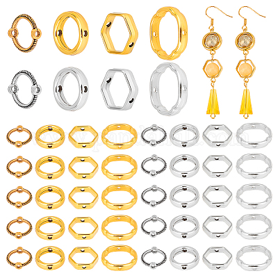 96шт 8 стиля тибетский стиль наборы оправ для бусин из сплава TIBEB-PH0005-19-1