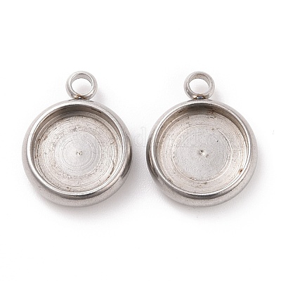 Подвеска-кабошон из нержавеющей стали 304 STAS-K202-03C-P-1