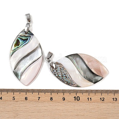 Подвески из натуральной ракушки-абалона SSHEL-B003-06P-01-1