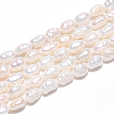 Нити из натурального культивированного пресноводного жемчуга PEAR-N014-04G-1