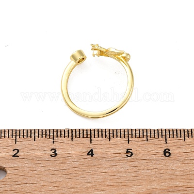 Кольца-манжеты из латуни с микропаве RJEW-G337-32G-1