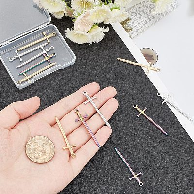  12 PCS Antique Swords Knife Bookmark,Sword Charms Pendants  Bookmarks for Book Lovers Presents Reading Crafting DIY : Office Products