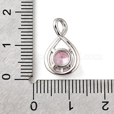 925 подвеска из стерлингового серебра с паве из кубических цирконий STER-V001-03P-10-1