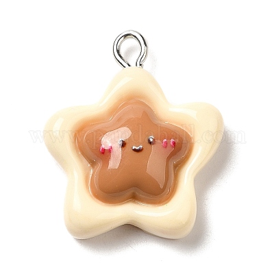 Подвески из непрозрачной смолы RESI-C037-02F-1