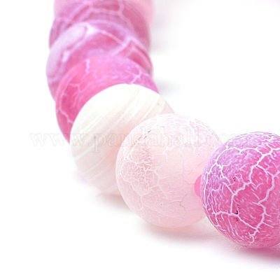 Естественные выветрившиеся агатовые бусины G-S259-05I-8mm-1