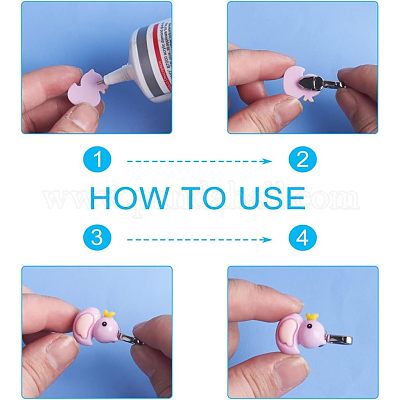 8 шт. 2 шт. плоских клеящихся подвесных скоб из нержавеющей стали 304 STAS-UN0039-95-1