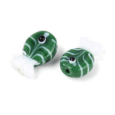 Бусы лэмпворк ручной работы LAMP-N021-41-A10-1