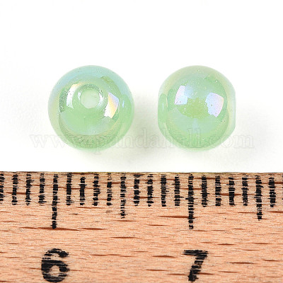 Гальванизированные стеклянные жемчужные бусины EGLA-T021-14A-05-1