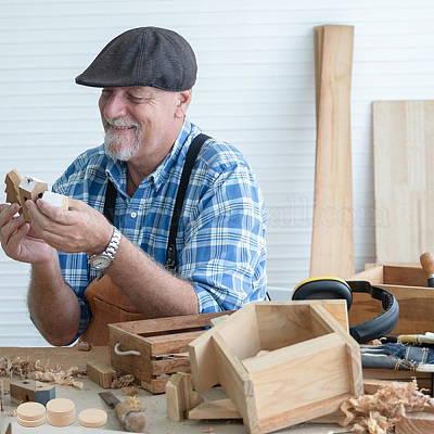 50шт кабошоны из неокрашенного дерева WOOD-WH0125-09C-1