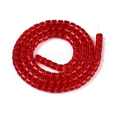 Прозрачные стеклянные бусины GLAA-N065-4x4mm-A04-1