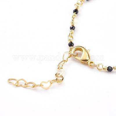 Цепочки из натуральной шпинели ручной работы изготовление браслетов из бисера AJEW-JB00907-01-1