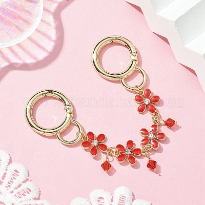 Цепи расширения мешков с пружинными кольцами из цинкового сплава AJEW-BA00142-01-1