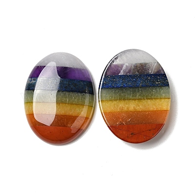 Кабошоны чакры из натуральных смешанных драгоценных камней G-F724-01D-1