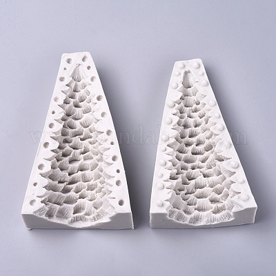 2Pcs Christmas Tree Ornaments Resin Silicone Molds for Christmas