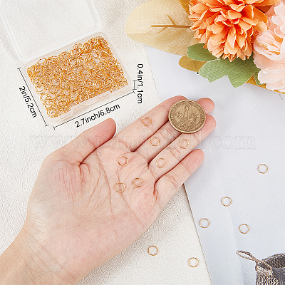 300 шт. латунные открытые кольца для прыжков KK-BBC0008-72B-1