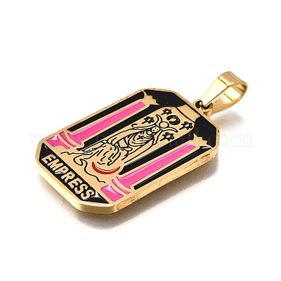 Эмалевые подвески из нержавеющей стали 304 таро STAS-M119-09J-G-1