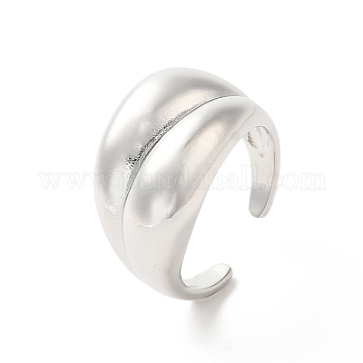 Латунные открытые кольца манжеты RJEW-P098-10P-1