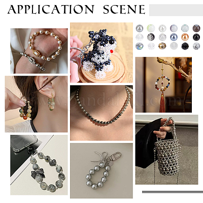 540 шт. 18 вида стеклянных бусин EGLA-WR0001-03-1